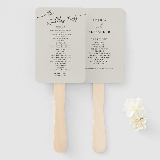 Leque Conjunto de Ventiladores para Boho Wedding. (Frente e Verso)