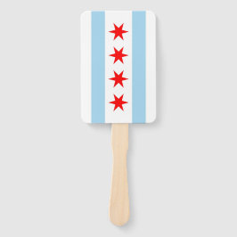 Leque Conjunto de ventoinhas manuais com bandeira de Chi