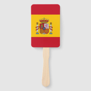 Leque Conjunto de ventoinhas manuais com bandeira de Esp