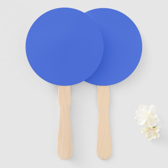 Leque Conjunto de ventoinhas personalizadas Royal Blue (Frente e Verso)