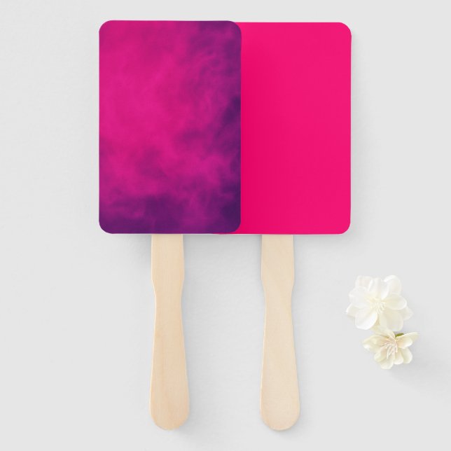 Leque Conjunto de ventoinhas Rosa Neon Personalizado e P (Frente e Verso)