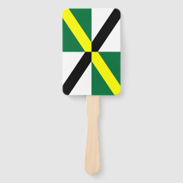 Leque Conjunto patriótico de fãs manuais com bandeira de