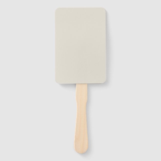 Leque Cor Sólida do Café Branco (Frente)