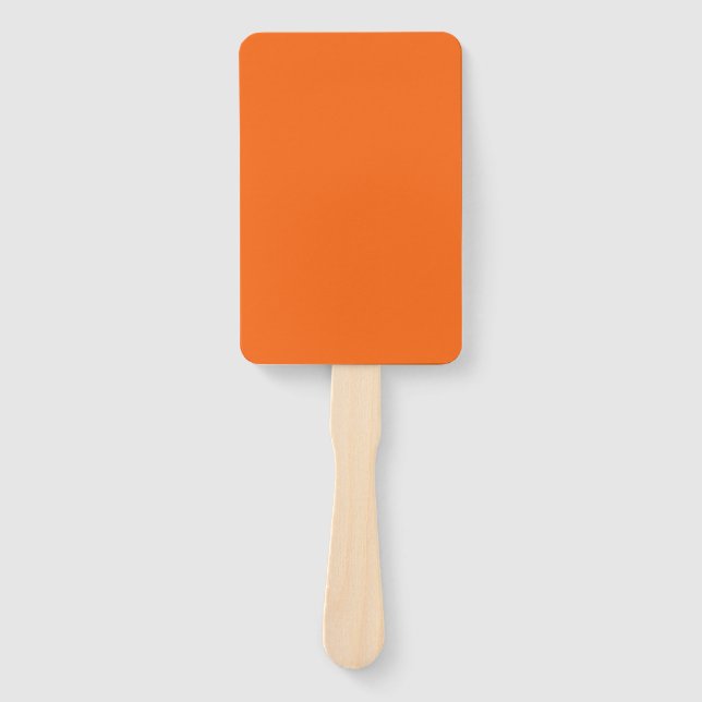 Leque Cor Sólida do Tigre Laranja (Frente)