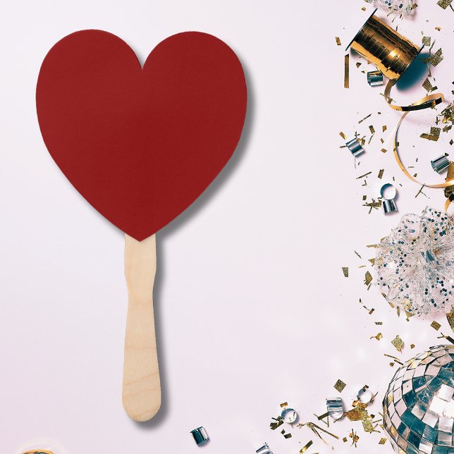 Leque Cor Sólida do Veludo Vermelho | Clássico | Elegant (Criador carregado)