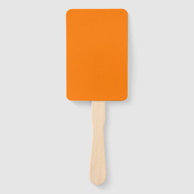 Leque Cor Sólida Laranja de Segurança (Frente)