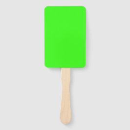 Leque Cor Sólida Neon Verde