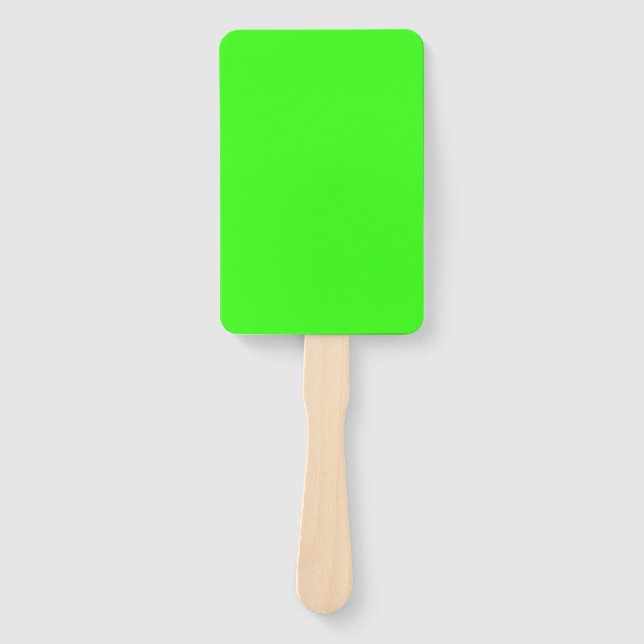 Leque Cor Sólida Neon Verde (Frente)