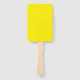 Leque Cor Sólido Amarelo Canário