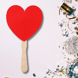 Leque Cor Sólido Vermelha | Clássico | Elegante | Evoluç