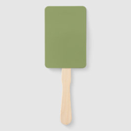Leque Cor Verde Musgo Sólida