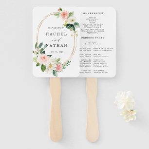 Leque Cora o programa Dourado do casamento do quadro da