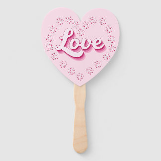 Leque Coração do Dia de os namorados de Amor Pickleball