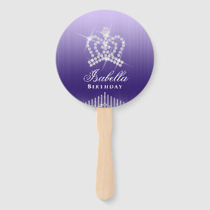 Leque Coroa Roxo Lilac