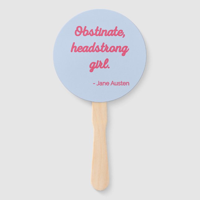 Leque Cota de Orgulho e Preconceito II - Estilo Bonito (Frente)