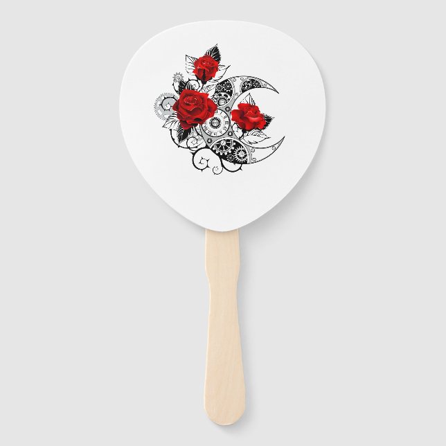 Leque Crescente Mecânico com Rosas vermelhas (Frente)