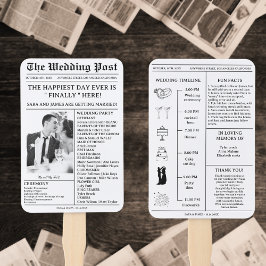 Leque Cronograma do Programa de Casamento de Fotos em Jo