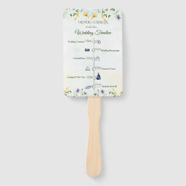 Leque Cronograma do Programa Flores Selvagens do Jardim 