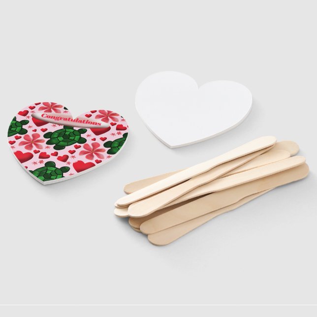 Leque Custom turtle pattern  wrapping paper (Desmontado)