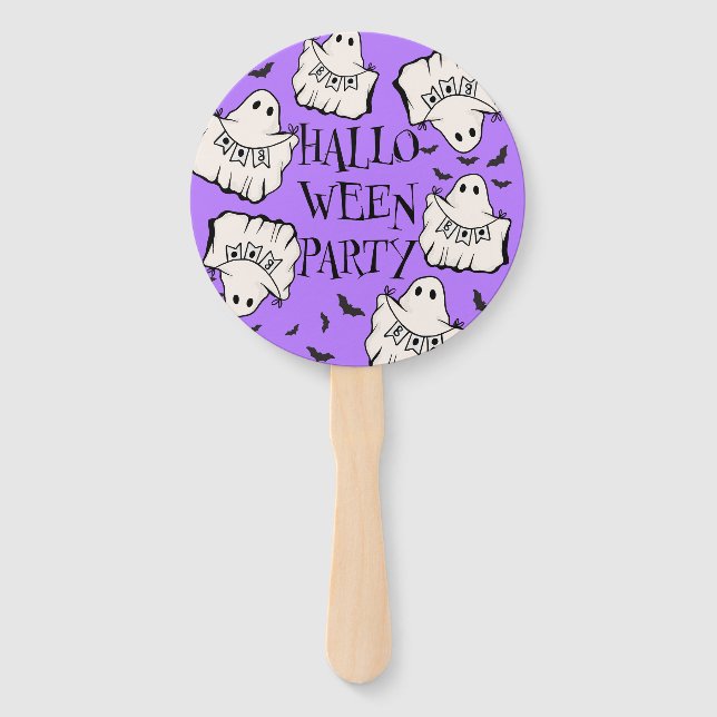 Leque Customizable Spooky & Fun Halloween (Verso)