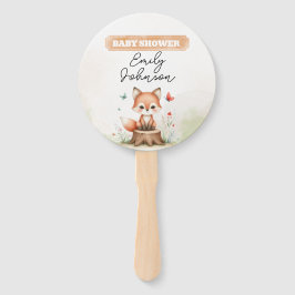 Leque Cute fox baby shower