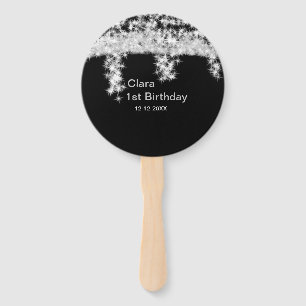 Leque Data de aniversário do nome da adição de brilho pr