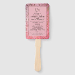 LEQUE DE PROGRAMA DE CASAMENTO ROSA RÚSTICO