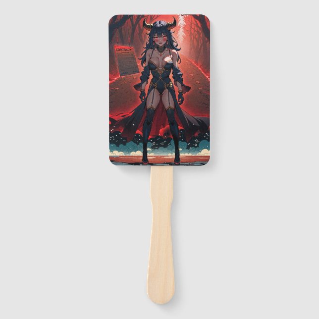 Leque Demonessa com Contato em Encruzilhada, Anime Demon (Frente)