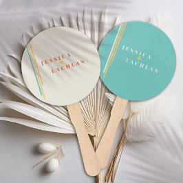 Leque Design Chic Retroativo com Casamento de Stripes Co