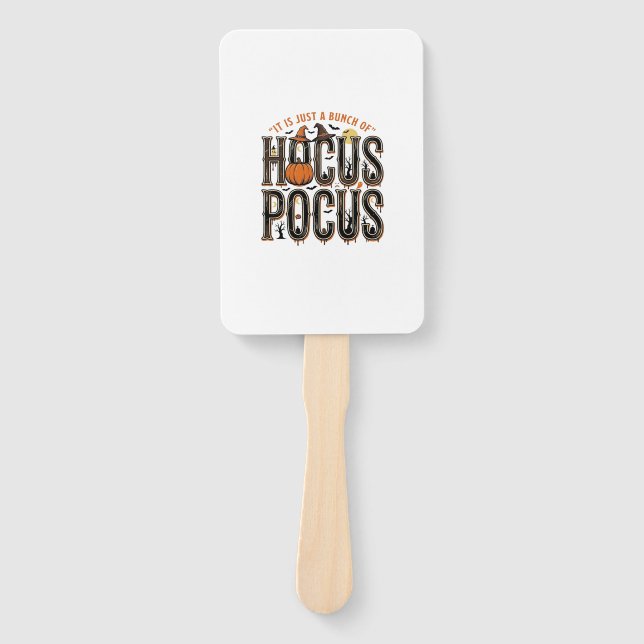 Leque Design de Camisa de Abóbora de Halloween Hocus Poc (Frente)