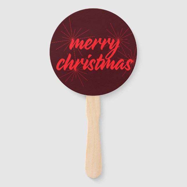 Leque Design de "Feliz Natal" (Frente)