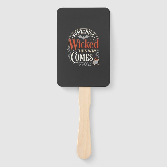 Leque Design de Halloween Wicked This Way Comes_1 (Frente)