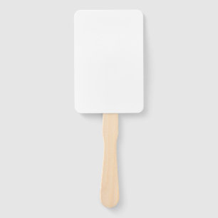 Leque Design Simples Branco Personalizado Adicionar Foto