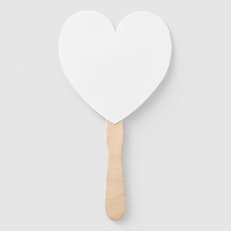 Leque Design simples personalizado branco Adicionar Foto