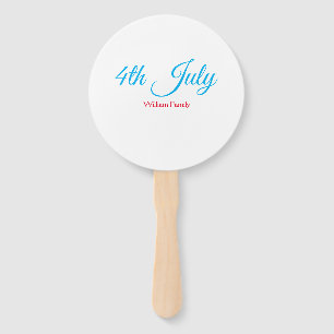Leque dia 4 de julho de independência adicionar nome tex