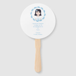 Leque Diseño Romántico Primera Comunión Niña con Orla