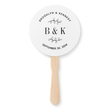 Diversão Monograma Floral Nome do Casal de Casamen