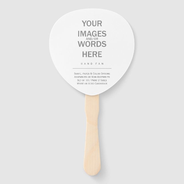 Leque DIY (Opções de Forma) - (Frente)