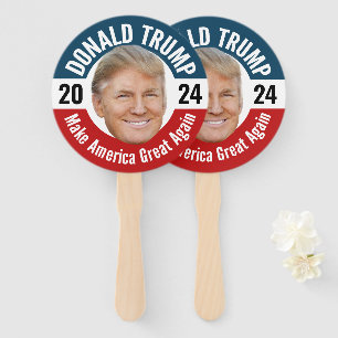 Leque Donald Trump Foto - Presidente 2024 - Parade