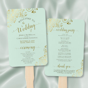 Leque Dourado lugar no Programa de Casamento Elegante Ve