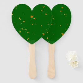Leque Dourados Flakes em Emerald Green