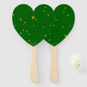 Leque Dourados Flakes em Emerald Green