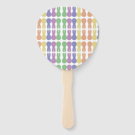Leque Easter bunny paddle fan