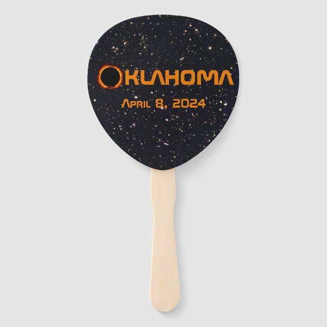 Leque Eclipse Solar Total de 2024 de Oklahoma (Frente)
