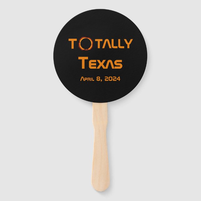 Leque Eclipse Solar Totalmente Texas 2024 (Frente)