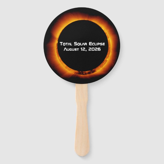 Leque Eclipse Total do Sol de 2026 (Frente)