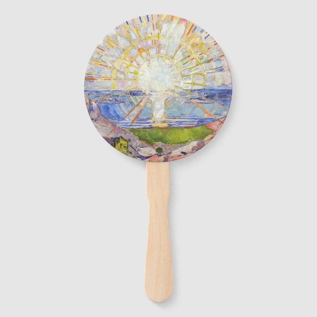 Leque Edvard Munch - O Sol 1911 (Frente)