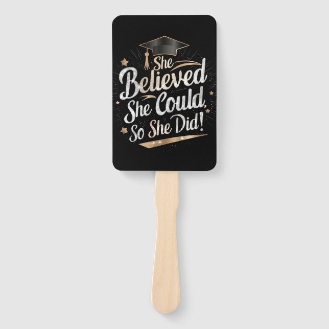 Leque Ela Acreditava Que Podia Assim Que Fez A Graduação (Frente)