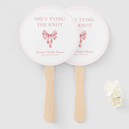 Leque Ela é Casando de Chá de coquete rosa suave