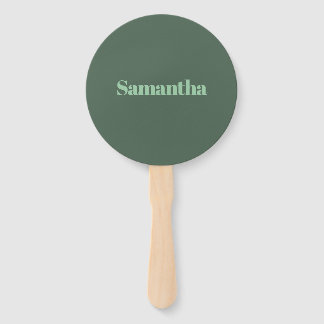 Leque Elegant Personalized Name Typography |sage green